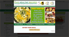 Desktop Screenshot of favehealthyrecipes.com