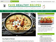 Tablet Screenshot of favehealthyrecipes.com